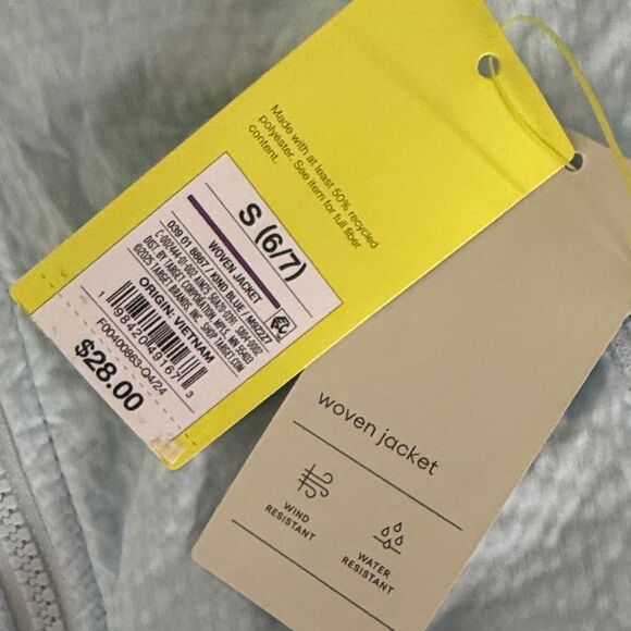 Girls Light Blue Hooded Jacket All in Motion - Picture 3 of 5